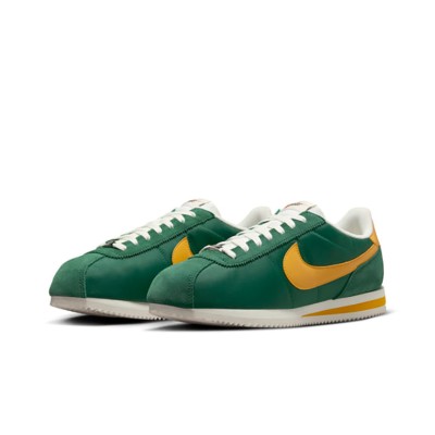 Nike Cortez TXT Gorge Green Yellow Ochre HF1435-300 - Retro-Grüne Sneaker mit Lebendigen Gelben Akzenten für Zeitlosen Stil