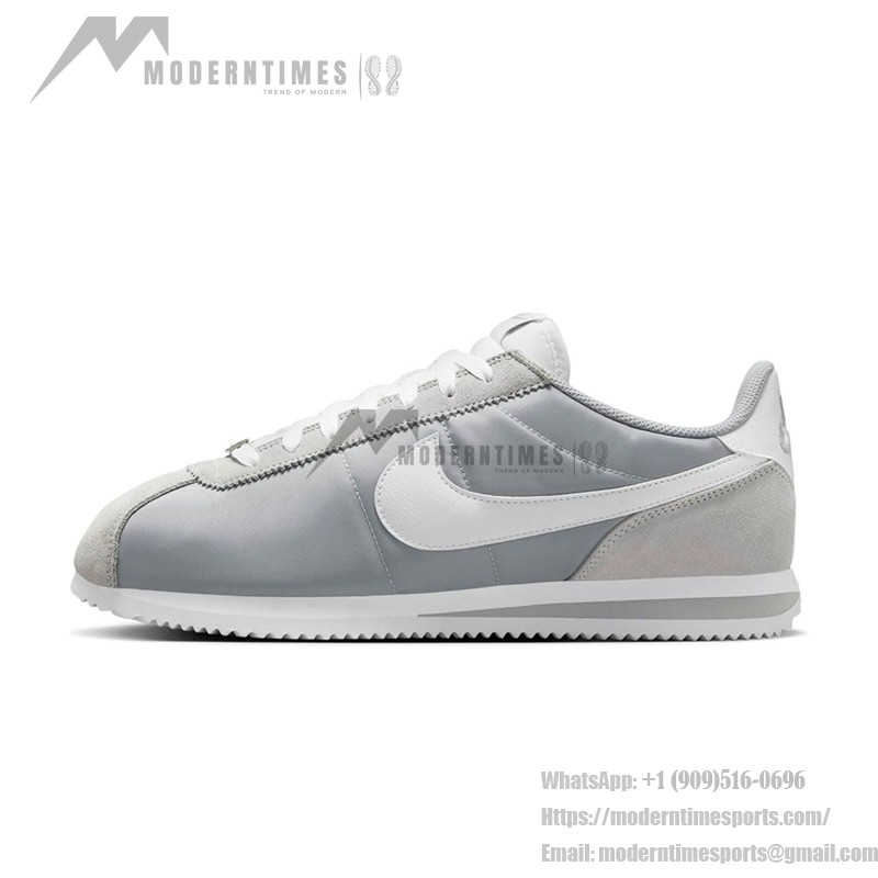 Nike Cortez Textile Flat Silver White HF0263-002 - Sleek Silver Sneakers with White Accents