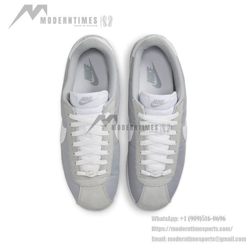 Nike Cortez Textile Flat Silver White HF0263-002 - Sleek Silver Sneakers with White Accents