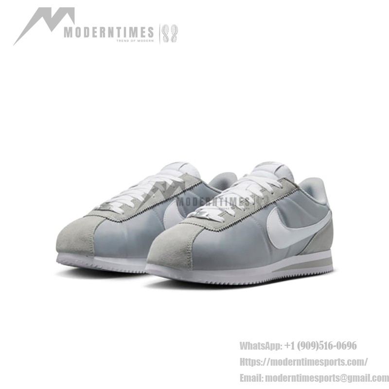 Nike Cortez Textile Flat Silver White HF0263-002 - Sleek Silver Sneakers with White Accents