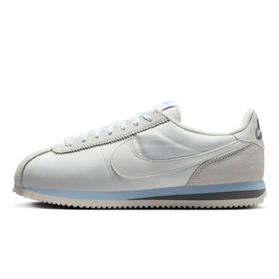 Nike Cortez Summit White Grey HF6410-101 - Elegante weiße Sneakers mit dezenten grauen und blauen Details für zeitlosen Komfort