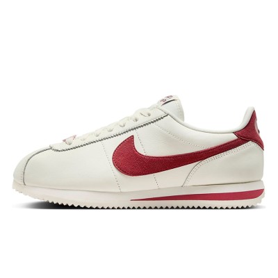 Nike Cortez Valentine's Day FZ5167-133 - Classic White Sneakers with Romantic Red Accents for a Timeless Look