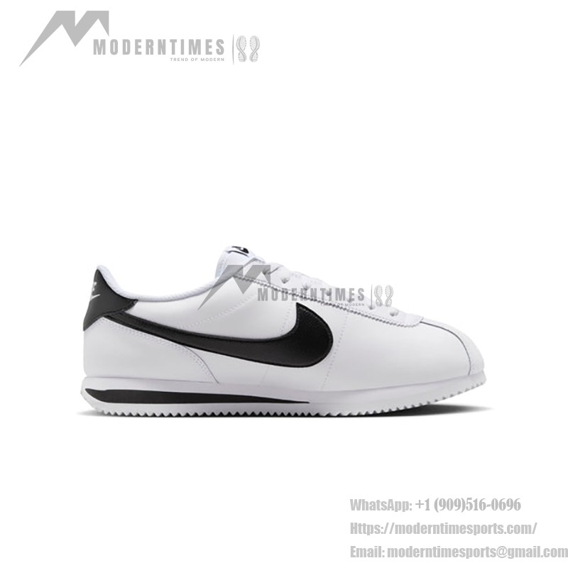 Nike Cortez White Black DM4044-105 - Classic White Sneakers with Black Details