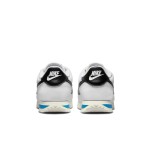 Nike Cortez White Black Light Photo Blue DN1791-100 - Retro-inspired sneakers with black and blue accents.