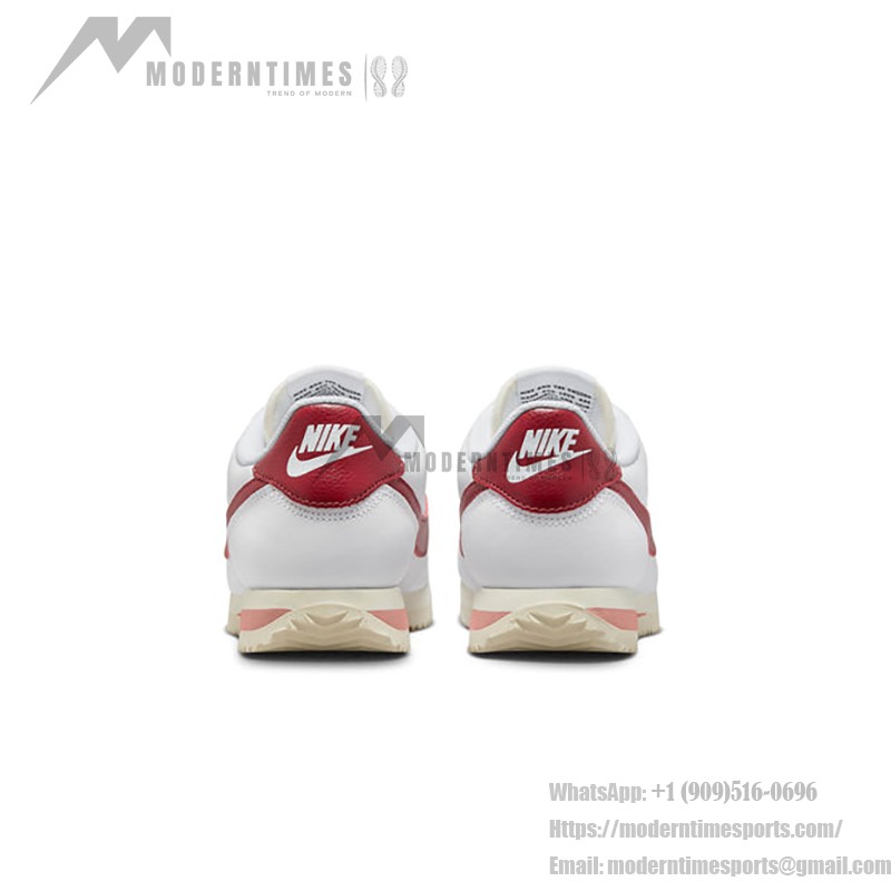 Nike Cortez White Red Stardust DN1791-103 - 레드 디테일이 돋보이는 클래식 화이트 스니커즈