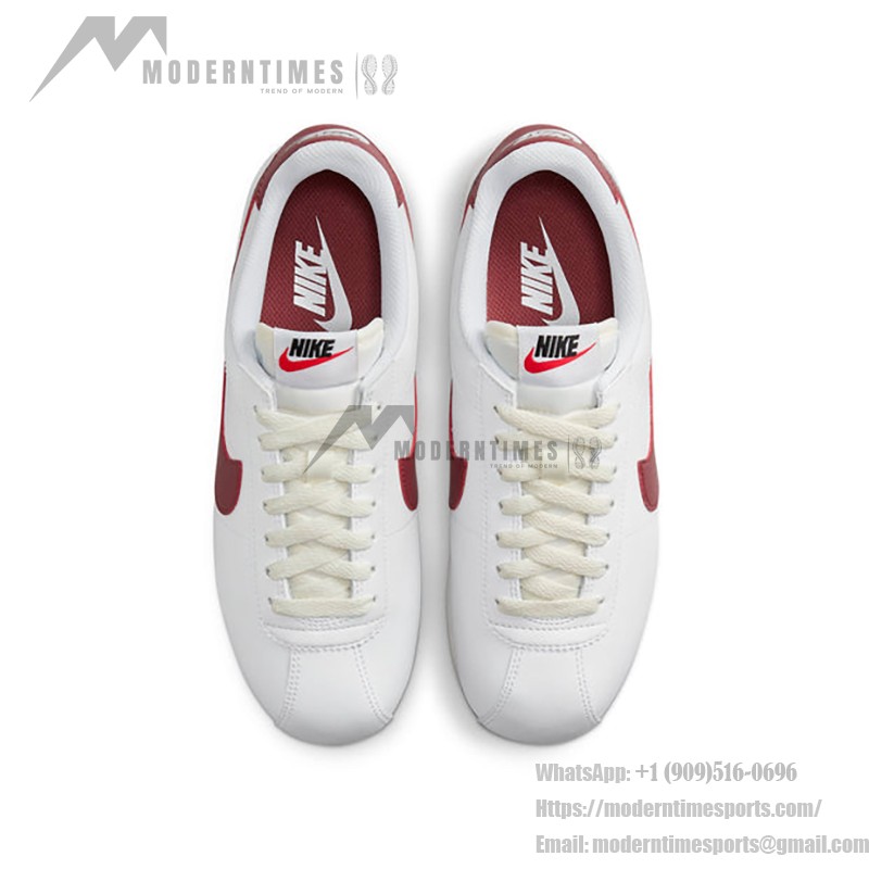 Nike Cortez White Red Stardust DN1791-103 - 레드 디테일이 돋보이는 클래식 화이트 스니커즈