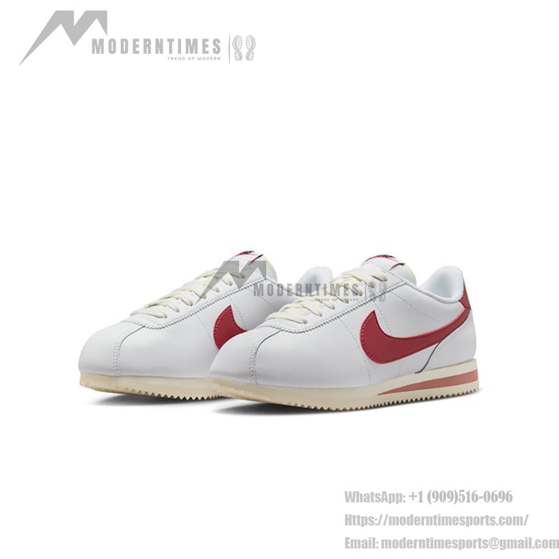 Nike Cortez White Red Stardust DN1791-103 - 레드 디테일이 돋보이는 클래식 화이트 스니커즈