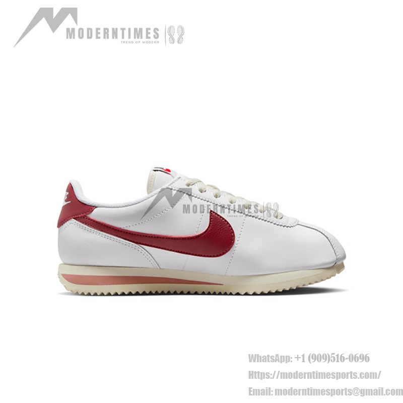 Nike Cortez White Red Stardust DN1791-103 - 레드 디테일이 돋보이는 클래식 화이트 스니커즈