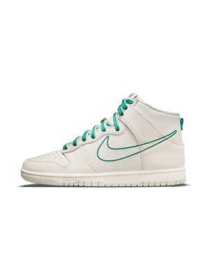 Nike Dunk High "First Use" DH0960-001 레트로 스타일 하이탑 농구화 - 클래식과 모던의 조화, 발목 지원, Nike 역사에 대한 경의