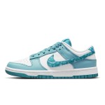 Nike Dunk Low "Blue Paisley" DH4401-101 Classic Blue Paisley Low-Top Basketball Shoes