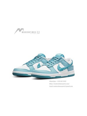 Nike Dunk Low "Blue Paisley" DH4401-101 Classic Blue Paisley Low-Top Basketball Shoes - Stylish, Comfortable, Perfect Fusion of Sports and Street Style