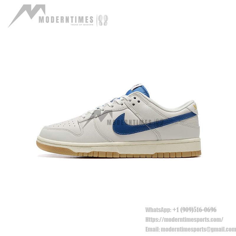 Nike Dunk Low DX3198-133 White Leather Classic Low Top Basketball Shoes