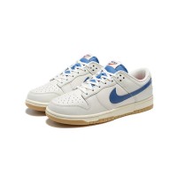 Nike Dunk Low DX3198-133 - White Leather Classic Low Top Basketball Shoes | Stylish and Comfortable Street Style