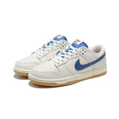 Nike Dunk Low DX3198-133 - White Leather Classic Low Top Basketball Shoes | Stylish and Comfortable Street Style