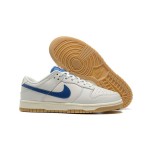 Nike Dunk Low DX3198-133 White Leather Classic Low Top Basketball Shoes