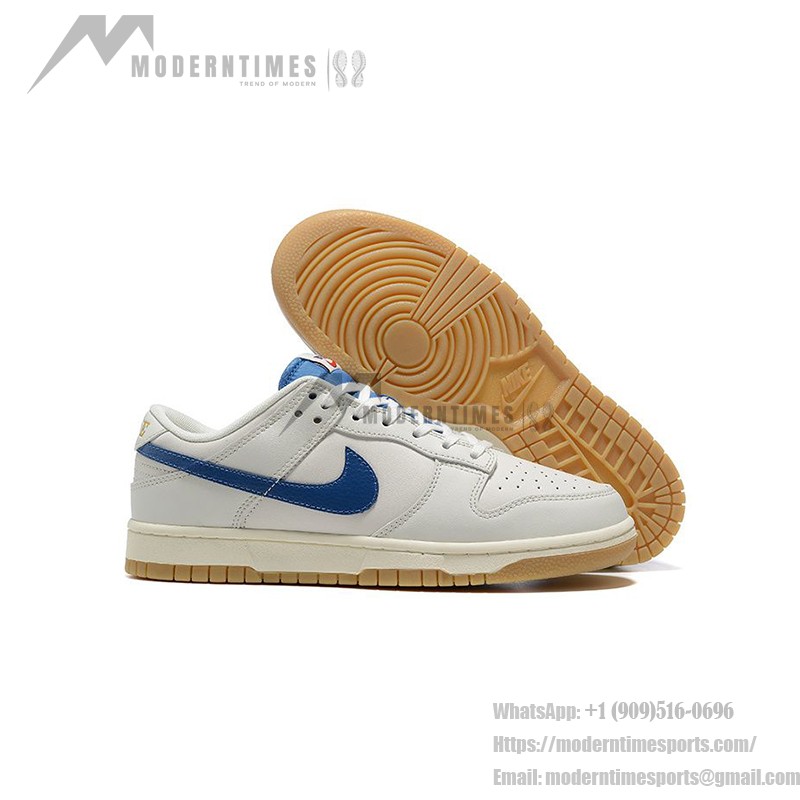 Nike Dunk Low DX3198-133 White Leather Classic Low Top Basketball Shoes