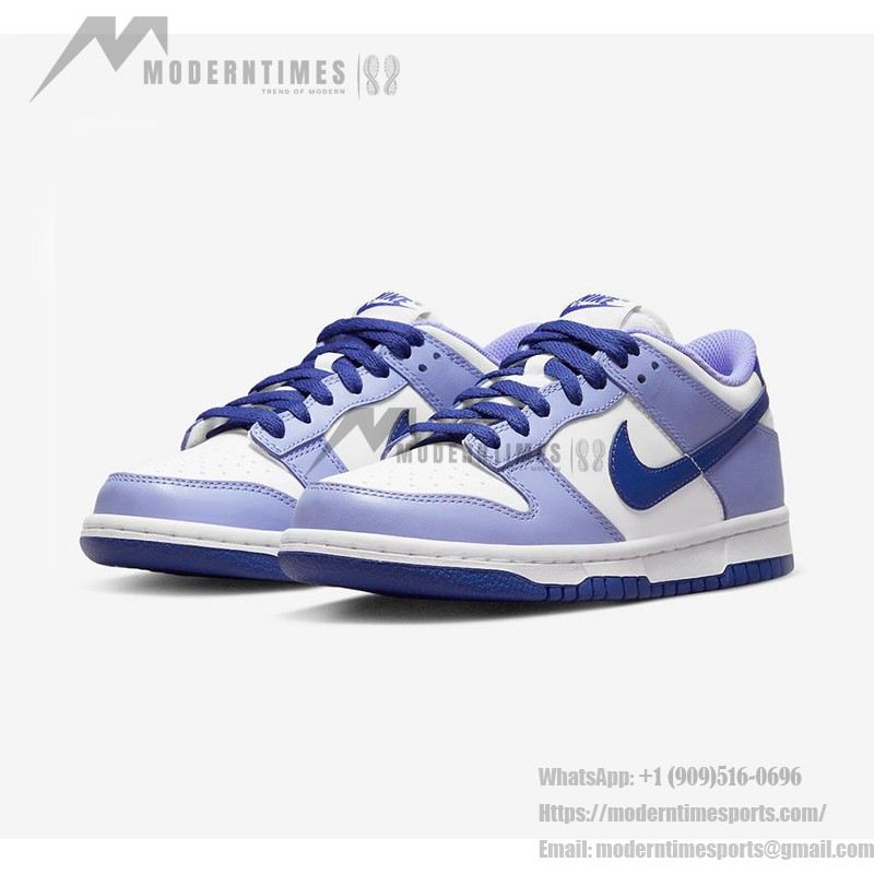 Nike Dunk Low GS “Blueberry” DZ4456-100 - 子供用の青＆白のロートップスニーカー