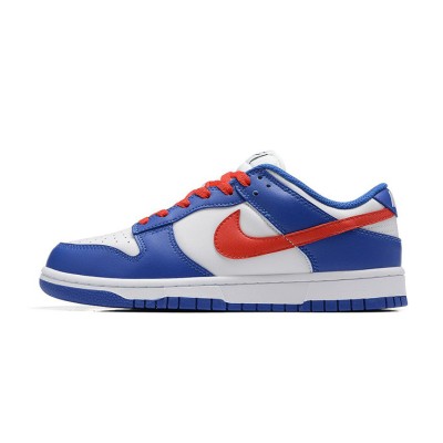 Nike Dunk Low GS CW1590-104 - Stylish White & Red Low-Top Sneakers for Kids | Trendy & Comfortable Everyday Footwear