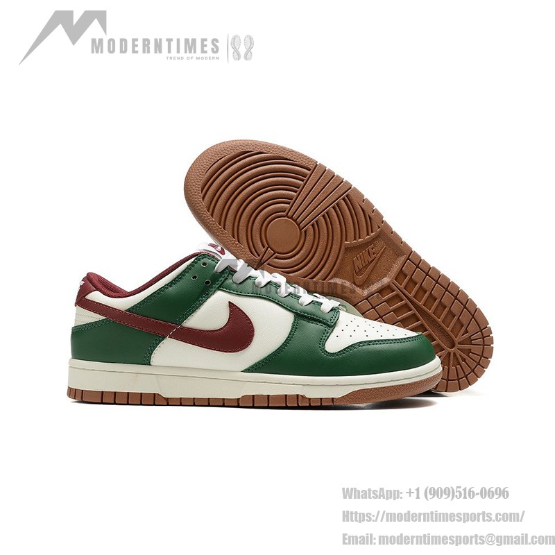 Nike Dunk Low "Gorge Green" Retro Sneakers in Green and White - Fall/Winter Edition