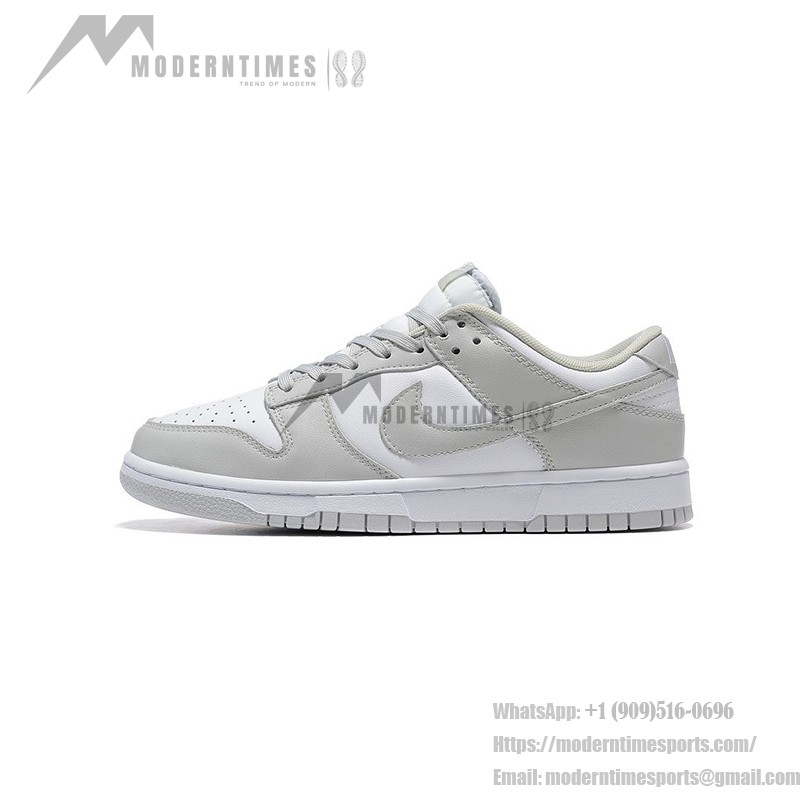 Nike Dunk Low "Grey Fog" Minimalist Grey and White Sneakers