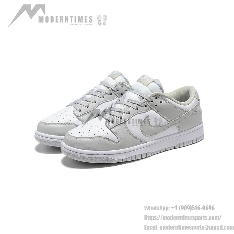 Nike Dunk Low "Grey Fog" Minimalist Grey and White Sneakers