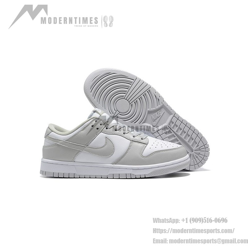 Nike Dunk Low "Grey Fog" Minimalist Grey and White Sneakers