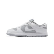 Nike Dunk Low Grey and White DJ6188-003 - Classic Grey & White Low-Top Sneakers for Everyday Comfort | Stylish Casual Shoes