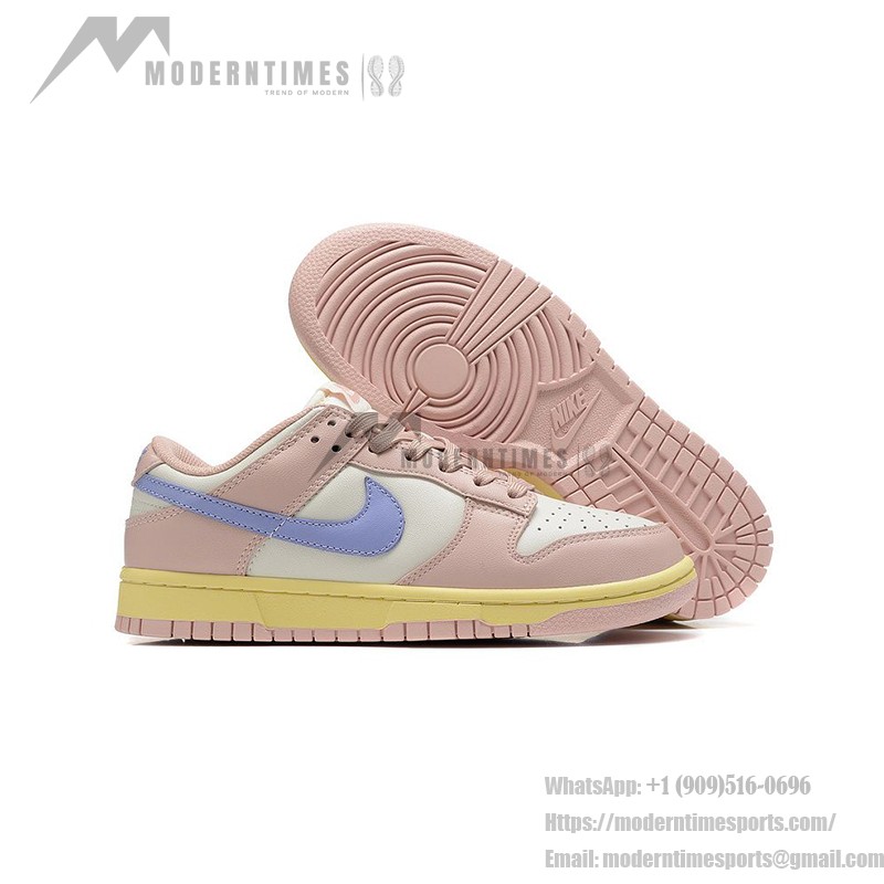 Nike Dunk Low "Pink Oxford" DD1503-601 Pastel Pink Sneakers Side View