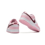 Nike Dunk Low Pro (GS) CW1590-601 핑크 & 화이트 스니커즈 다크레드 스우시