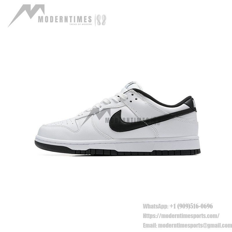 Nike Dunk Low "Reverse Panda" DD1503-113 Black and White Sneakers Side View