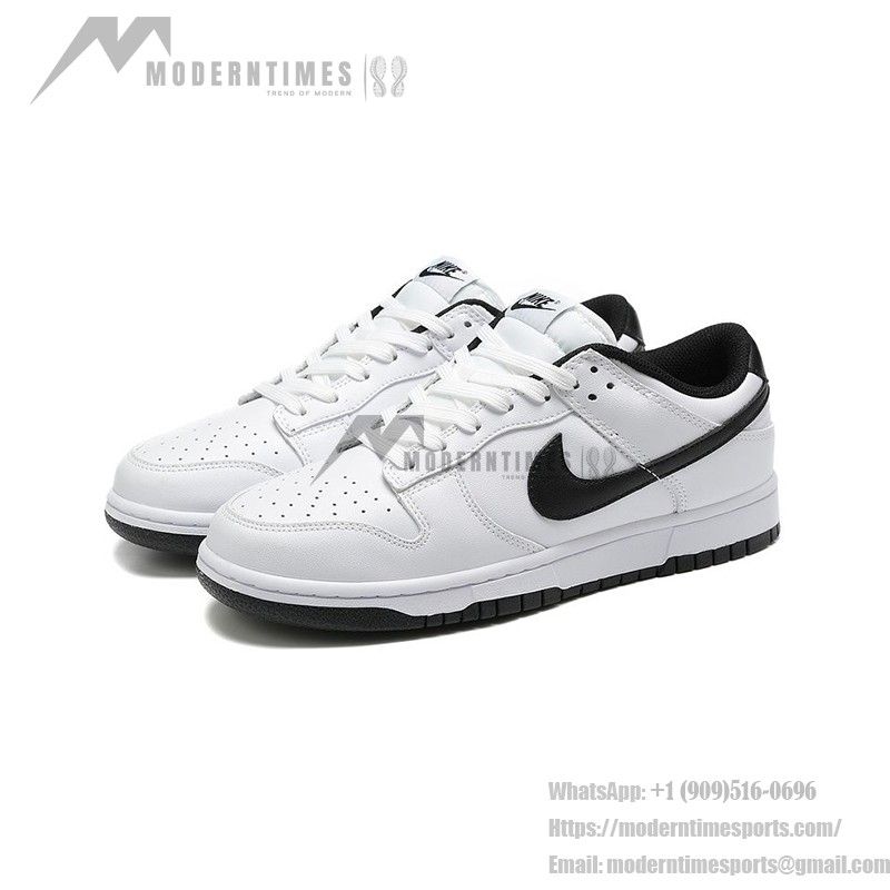 Nike Dunk Low "Reverse Panda" DD1503-113 Black and White Sneakers Side View