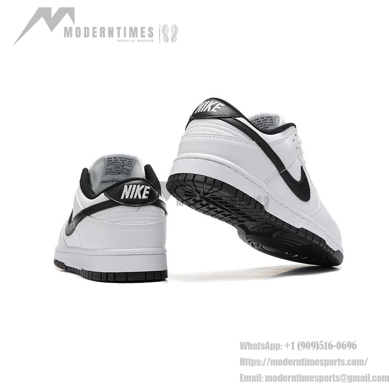 Nike Dunk Low "Reverse Panda" DD1503-113 Black and White Sneakers Side View