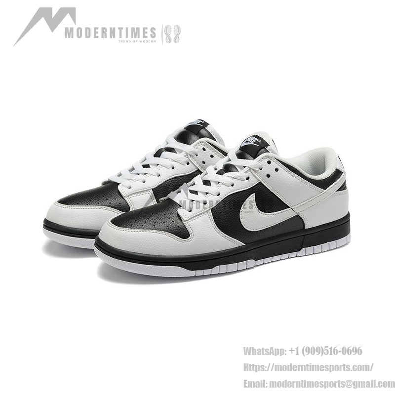 Nike Dunk Low "Reverse Panda" FD9064-011 Black and White Sneakers Side View