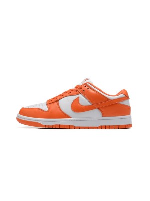 Nike Dunk Low "Syracuse" CU1726-101 - ストリートスタイルと日常使いに最適な鮮やかなオレンジと白のスニーカー