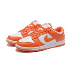 Nike Dunk Low "Syracuse" CU1726-101 Orange and White Sneakers Side View