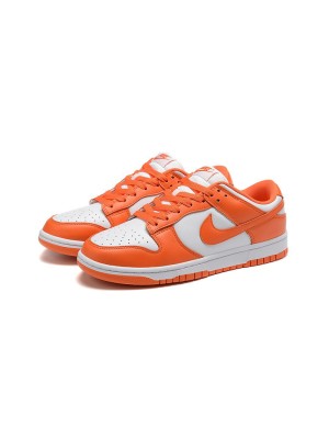 Nike Dunk Low "Syracuse" CU1726-101 - ストリートスタイルと日常使いに最適な鮮やかなオレンジと白のスニーカー