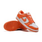 Nike Dunk Low "Syracuse" CU1726-101 Orange and White Sneakers Side View