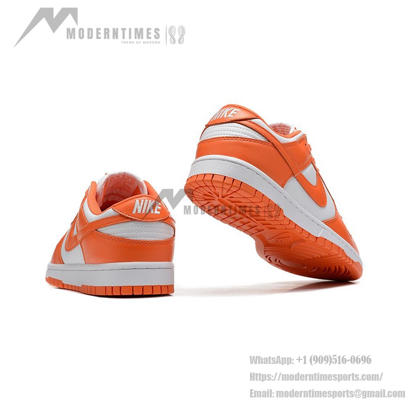 Nike Dunk Low "Syracuse" CU1726-101 Orange and White Sneakers Side View