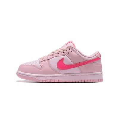 Nike Dunk Low SE "Triple Pink" Sneakers (DH9756-600) - Stylish Low-Top Basketball Shoes for Women