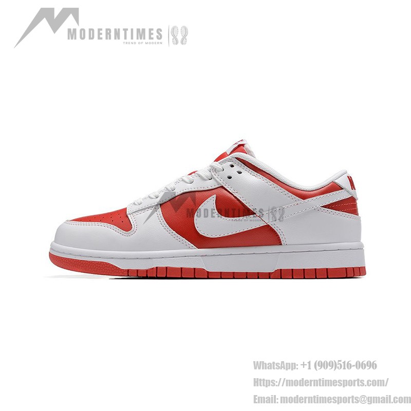 Nike Dunk Low "University Red" DD1391-600 Red and White Sneakers Side View