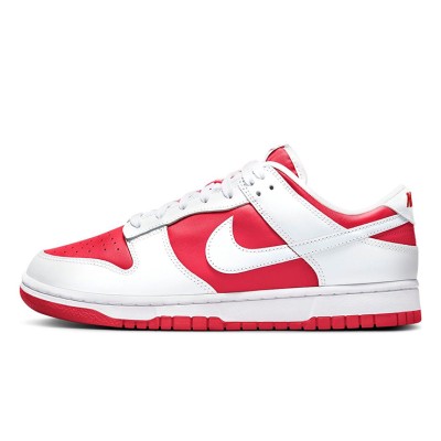 Nike Dunk Low “University Red” DD1391-600 Classic Red-White Low-Top Basketball Shoes - Stylish and Comfortable, Perfect Fusion of Sports and Street Style