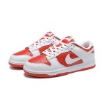 Nike Dunk Low "University Red" DD1391-600 Red and White Sneakers Side View