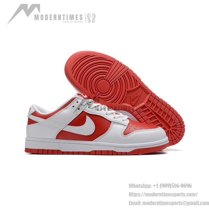 Nike Dunk Low "University Red" DD1391-600 Red and White Sneakers Side View