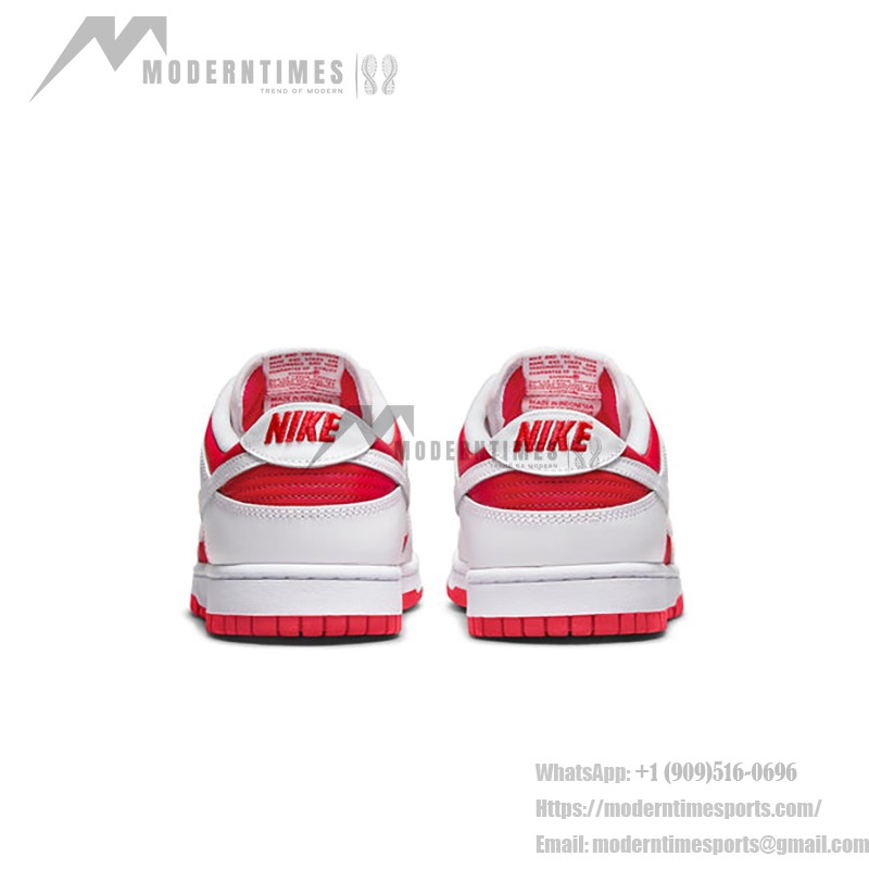 Nike Dunk Low “University Red” DD1391-600 Classic Red-White Low-Top Basketball Shoes