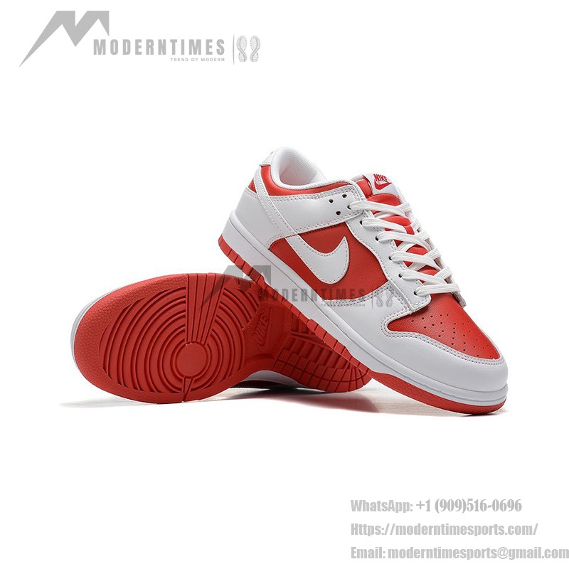 Nike Dunk Low "University Red" DD1391-600 Red and White Sneakers Side View