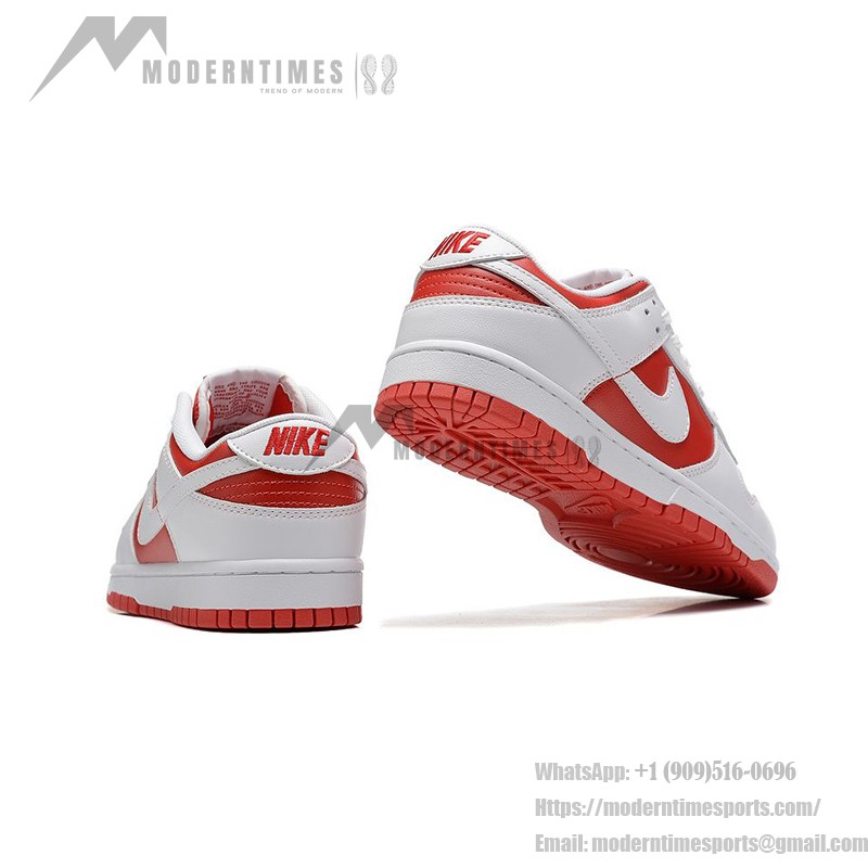 Nike Dunk Low "University Red" DD1391-600 Red and White Sneakers Side View