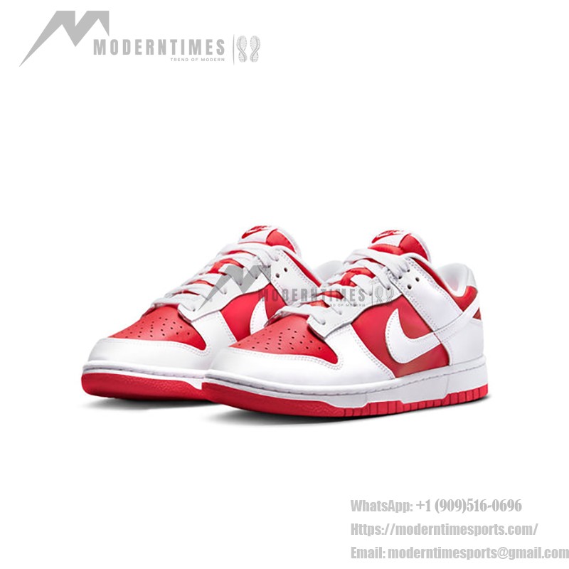 Nike Dunk Low “University Red” DD1391-600 Classic Red-White Low-Top Basketball Shoes