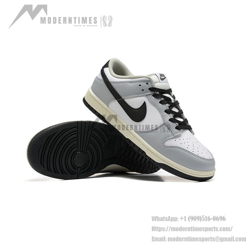 Nike Dunk Low WMNS “Light Smoke Grey” DD1503-117 women’s low-top sneaker in light grey and white.