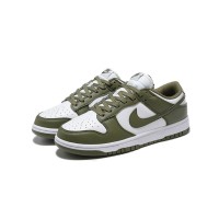 Nike Dunk Low WMNS "Medium Olive" Women’s Olive Green White Low-Top Sneakers (Style Code DD1503-120)