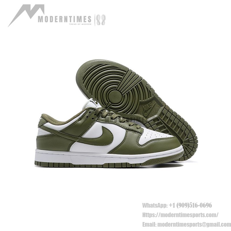 Nike Dunk Low WMNS "Medium Olive" Women’s Olive Green White Sneakers